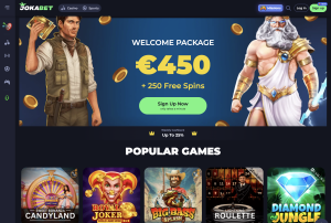 Image of Jokabet Casino Website