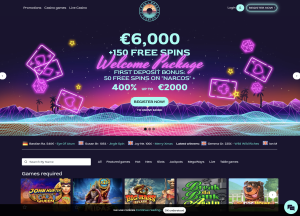 Image of Ocean Breaze Casino website