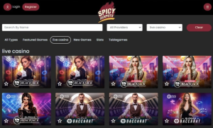 Image of Spicy Jackpots Casino website