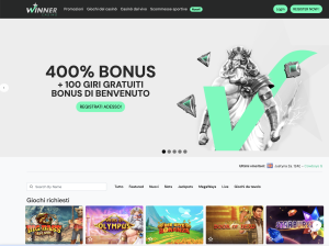 Image of Winner Casino Website